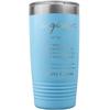 PlaqueMaker Personalized 20-oz Travel Tumbler For Engineers (Light Blue) view 1