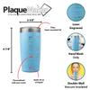 PlaqueMaker Personalized 20-oz Travel Tumbler For Engineers (Light Blue) view 2
