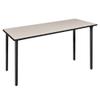 Regency Kee 72 x 24 in. Folding Training Seminar Table- Maple Top, Black Legs view 1