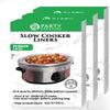 PARTY BARGAINS Slow Cooker Liners Large 30 Pack, Fits 56 Quart Crock-Pots, 18 x 4 x 14 Inches, 4" Wide Gusset, Heavy-Duty Multi-Use Cooking Bags, Oven & Sous Vide Safe view 1