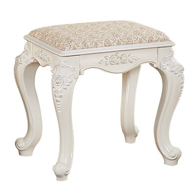 European Vanity Stool Makeup Dressing Stool, Baroque Piano Chair, Padded Bench with ABS Legs, for Dressing Room Living Room Bedroom