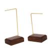 Cabilock 2pcs Earring Display Stands for Jewelry Storage Walnut Earring Rack Decorative Organizer for Jewelry Store view 1