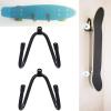 Pmsanzay Skateboard Wall Mount Wall Hanger Rack Storage Display Holder - for Storage Your Skateboard or Longboard and Helmet - Easy to Install - Hold up to 20 KG. (40LBS) - 2/PK view 1