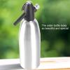 1 Liter Soda Maker,Home Soda Water Siphon Alloy Soda Sparkling Water Maker Fizzy Soda Machine for Fresh Soda Water, Cocktails, Hard Seltzers(Silver) view 4