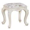 European Vanity Stool Makeup Dressing Stool, Baroque Piano Chair, Padded Bench with ABS Legs, for Dressing Room Living Room Bedroom view 1