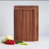 An Ebony Wooden Cutting Board, Kitchen Cutting Board, Steak Fruit and Vegetable Strip 22mm Thick Cutting Board, Very Suitable for Cutting Fruits and Strawberries (Color : 36x24x2.2cm) view 4