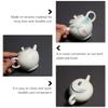 1pc Teapot Practical Small Kettle with Handle Heat-resistant Ceramic Tea Kettle Ceramics Teaware Kung Fu Tea Accessory view 3