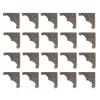 Cabilock 20pcs Box Corner Protectors Antique for Jewelry Cases Boxes Retro Design for Furniture Decoration view 1
