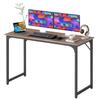 BestOffice Computer Desk,Home Office Desk, Modern Simple Style for Home Office Study Writing (Brown, 47 Inch) view 1