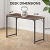 BestOffice Computer Desk,Home Office Desk, Modern Simple Style for Home Office Study Writing (Brown, 47 Inch) view 3