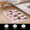 Bathroom Rug Soft Plush Bathroom Mats 24" x 35", Cute Black Ballerina Girl Absorbent Luffy Microfiber Bedside Rug Non-Slip Rubber Indoor Mat Bathroom Runner, Machine Washable, Cartoon Pink Bow Dance view 3