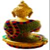 QT Shopping Buddha Statue Stone Setting on Brass, Blessing Tibetan Buddha 11 in Idol for Peace, Meditation & Protection Handmade in Nepal view 2