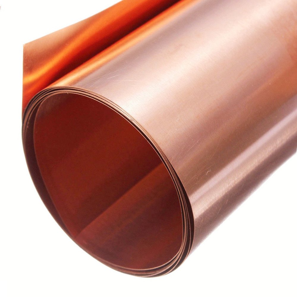 BAIWANLIN T2 Pure Copper Foil Roll Cu Sheet Tape Band Belt Ribbon Strip Plate Thin for Welding Brazing Conductive,0.5mm*300mm*500mm