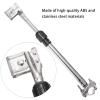 Wakauto 1pc Adjustable Umbrella Stand Holder for Wheelchair Stroller and Detachable Base Height Adjustable Easy to Install Black Design view 3