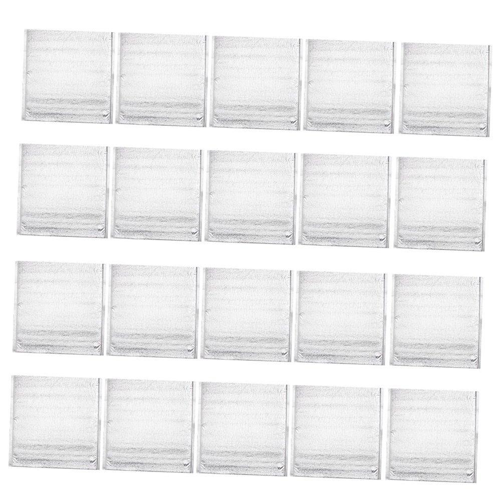 Cabilock 20pcs Disposable Aluminum Insulation Bag for Food Storage and Take-out Thermal Pouch for Picnic Travel and Meal Prep