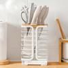 Astro 711-44 Knife Stand, White, Approx. W 6.0 x D 4.2 x H 9.3 inches (15.3 x 10.6 x 23.5 cm), Knife Stand, Knife Rack, Knife Stand view 2