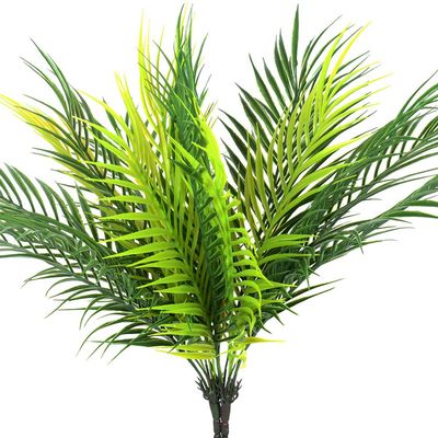 JiaTaiR, 2pcs Artificial Palm Tree Leaves Tropical Plants Faux Fake Palm Frond Plant Artificial Plants Greenery Flowers for Home Kitchen Party Arrangement Wedding Decorations, Green
