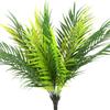 JiaTaiR, 2pcs Artificial Palm Tree Leaves Tropical Plants Faux Fake Palm Frond Plant Artificial Plants Greenery Flowers for Home Kitchen Party Arrangement Wedding Decorations, Green view 1