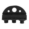 Naroote Headless Guitar Locking Nut, Black 42. 5mm Headless Guitar Bridge Headless Guitar Nut Zinc Alloy Locking Nut Color for Guitar Enthusiasts view 2