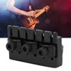Naroote Headless Guitar Locking Nut, Black 42. 5mm Headless Guitar Bridge Headless Guitar Nut Zinc Alloy Locking Nut Color for Guitar Enthusiasts view 3