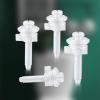 Jetec 4 Pieces Toilet Seat Screws Replacement Kit Plastic Bolts with Plastic Nuts and Washers Parts Kit for Fixing The Top Toilet Seat, White view 3