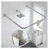 AWERQ Curved Stainless Steel Tension Shower Rod, U Shaped Shower Curtain Rail, Adjustable Shower Curtain Rod, Curtain Pole, for Dressing Room, Bathroom 80 to 110 cm  100  80 to 110 cm view 1