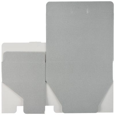 Heads MSG-GB11 Plain Gift Box, Made in Japan, 8.8 x 2.2 x 5.8 inches (22.3 x 5.5 x 14.8 cm), Silver Gray, Box of 10, Simple