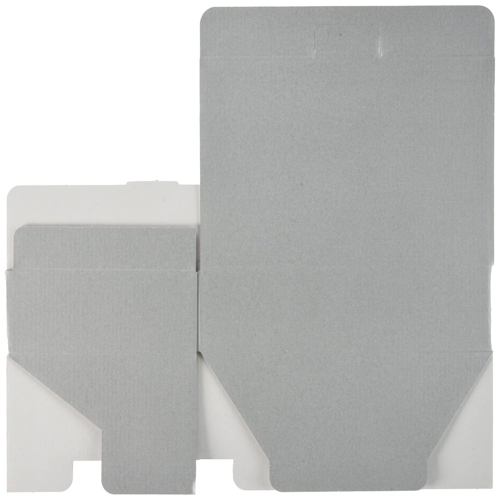 Heads MSG-GB11 Plain Gift Box, Made in Japan, 8.8 x 2.2 x 5.8 inches (22.3 x 5.5 x 14.8 cm), Silver Gray, Box of 10, Simple