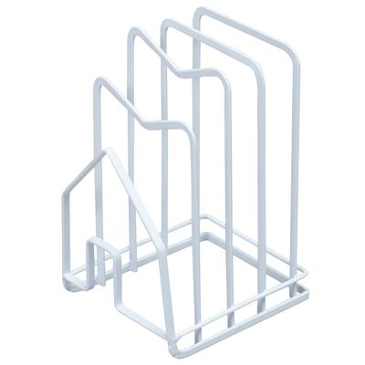 Astro 711-45 Cutting Board Stand, White, Approx. W 4.9 x D 5.7 x H 8.5 inches (12.5 x 14.5 x 21.5 cm), Pot Lid Stand, Cutting Board Rack, Pot Lid Holder