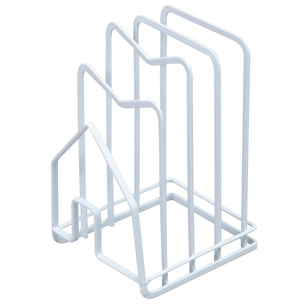 Astro 711-45 Cutting Board Stand, White, Approx. W 4.9 x D 5.7 x H 8.5 inches (12.5 x 14.5 x 21.5 cm), Pot Lid Stand, Cutting Board Rack, Pot Lid Holder