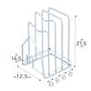 Astro 711-45 Cutting Board Stand, White, Approx. W 4.9 x D 5.7 x H 8.5 inches (12.5 x 14.5 x 21.5 cm), Pot Lid Stand, Cutting Board Rack, Pot Lid Holder view 4