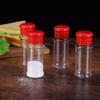 Hemoton 30Pcs Plastic Spice Jars Bottles 3. 5 Oz/ 100ml Empty Seasoning Containers with Cap for Condiment Salt Pepper Powder (Red) view 2