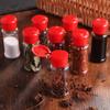 Hemoton 30Pcs Plastic Spice Jars Bottles 3. 5 Oz/ 100ml Empty Seasoning Containers with Cap for Condiment Salt Pepper Powder (Red) view 3