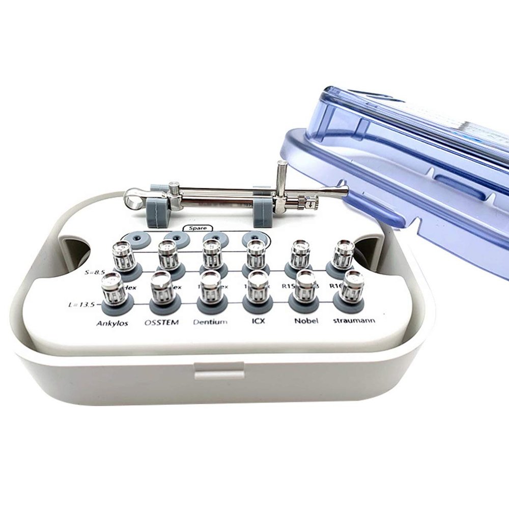 HSRG Dental Implant Restoration Tool Kit Dental Universal Implant Torque Screwdrivers Wrench, Dental Screwdriver Implant Wrench (1 Whole Set)