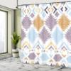 Ambesonne Tribal Shower Curtain, Retro Grunge Maya Latin Mexican Animistic Motifs Hippie Arrows Image, Cloth Fabric Bathroom Decor Set with Hooks, 69" W x 75" L, Pale Blue view 4