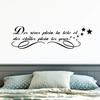Wall Sticker Quote Black | Self-Adhesive Phrase"Dreams Full The Head." Wall Decoration | Waterproof/Moveable 25 x 75 cm view 1