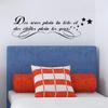 Wall Sticker Quote Black | Self-Adhesive Phrase"Dreams Full The Head." Wall Decoration | Waterproof/Moveable 25 x 75 cm view 3