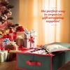 Premium Wrapping Paper Organizer Storage | Gift Wrap Holder With Extra Pockets for Christmas Decorations, Reinforced Handles, Heavy Duty, Ultra-Durable, Tear-Proof Fabric - Fits Up to 27 Rolls (Green) view 2