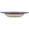 Polmedia Polish Pottery Pasta Bowl 9-inch - Magical Carriage Pattern Handmade in Boleslawiec Poland by Ceramika Artystyczna + Certificate of Authenticity view 3
