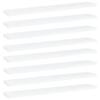 vidaXL White Bookshelf Boards Set 8 pcs, 23.6"x3.9"x0.6", Space-Saving Storage Solution, Quality Engineered Wood, Easy to Clean view 1