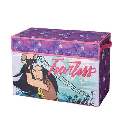 Idea Nuova Disney Raya and The Last Dragon Collapsible Childrens Toy Storage Trunk, Durable with Lid, 30"x 14.5"x 16"