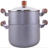 24cm Aluminum Alloy Two-Layer Soup Pot Non-Stick Steamed Thickened Heat Resistant Home Cooker view 1