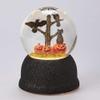 Roman Black Cat Crows On Tree Halloween LED 100MM Dome view 1