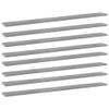 vidaXL Modern Bookshelf Boards 8 pcs Set, Concrete Gray, Engineered Wood, Easy-to-Clean | Replacement or Additional Storage Boards view 1
