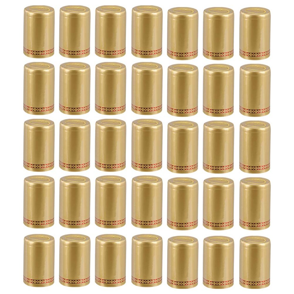 Hemoton 200pcs Heat Shrink Red Wine Sealing Capsules Bottle Covers for Wine Presentation Tamper for Tools and Home Decor