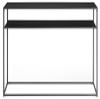 Crosley Furniture Braxton Sofa Console Table with Storage Shelf for Hall, Entryway, or Living Room, Matte Black view 4