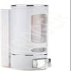 KROGER : Push Dispenser Liquid Soap Dispenser Glossy White 400 ml Heavy Duty ABS Plastic Body Liquid Soap Dispenser Wall Mounted for Bathroom Kitchen Hotel Office Silver Finished Dispenser view 1