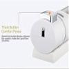 KROGER : Push Dispenser Liquid Soap Dispenser Glossy White 400 ml Heavy Duty ABS Plastic Body Liquid Soap Dispenser Wall Mounted for Bathroom Kitchen Hotel Office Silver Finished Dispenser view 2