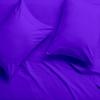 100% Egyptian Cotton Sheets, Purple Solid-FlexTop King Sheets Set, 600 Thread Count Extra Long Staple Cotton, Sateen Weave for Soft and Silky Feel, Fits Mattress Upto 10'' DEEP Pocket Mattress view 4