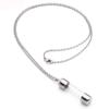 QJZM Glass Cylinder Cremation Necklace Locket Jewelry for Ashes of Loved One Stainless Steel Keepsake Memorial UrnPendant Women Men-Rose Gold_Necklace Box Funnel view 2